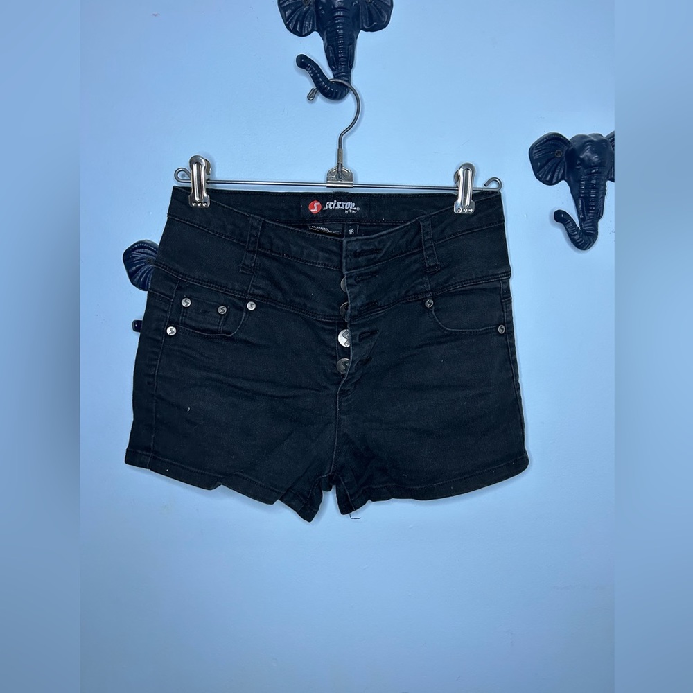 Scissor Girls Black Shorts